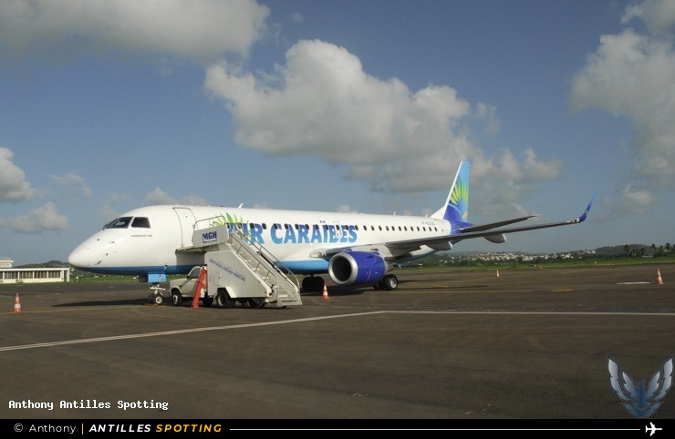 F-OSUD · Embraer E190, Air Caraïbes, Martinique – Aimé Césaire