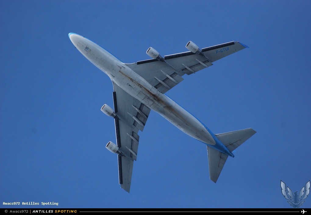 F-GTUI · Boeing 747-400, Corsairfly, Martinique – Aimé Césaire
