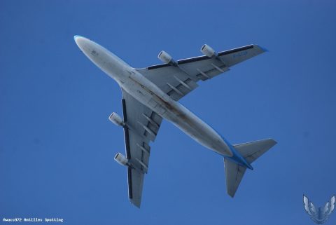 F-GTUI · Boeing 747-400, Martinique – Aimé Césaire