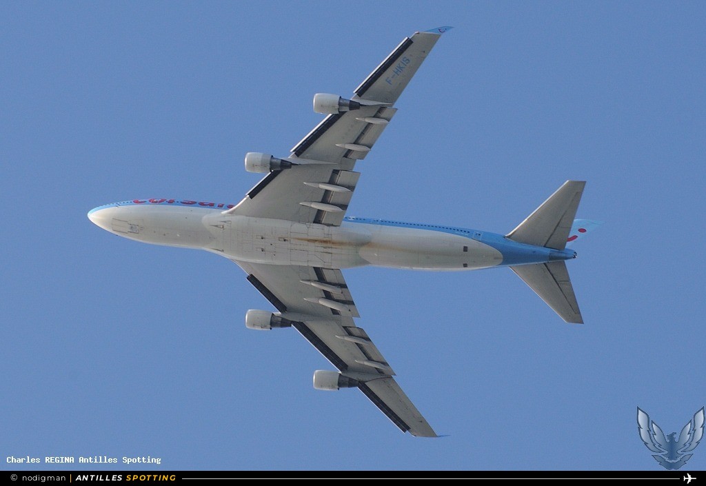 F-HKIS · Boeing 747-400, Corsairfly, Martinique – Aimé Césaire