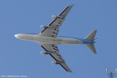 F-HKIS · Boeing 747-400, Martinique – Aimé Césaire