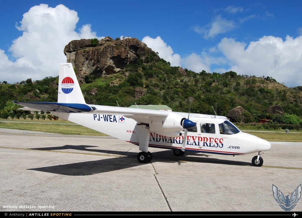 PJ-WEA · Britten Norman 2, Windward Express, Saint-Barthélemy – Rémy de Haenen