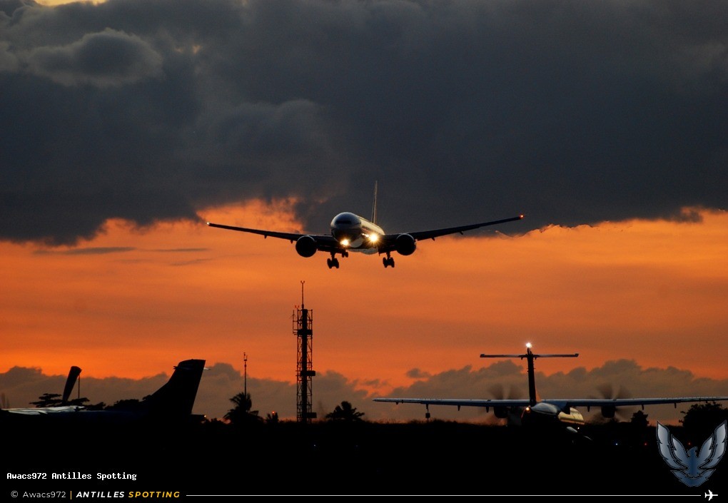 F-GSQR · Boeing 777-300ER, Air France, Martinique – Aimé Césaire