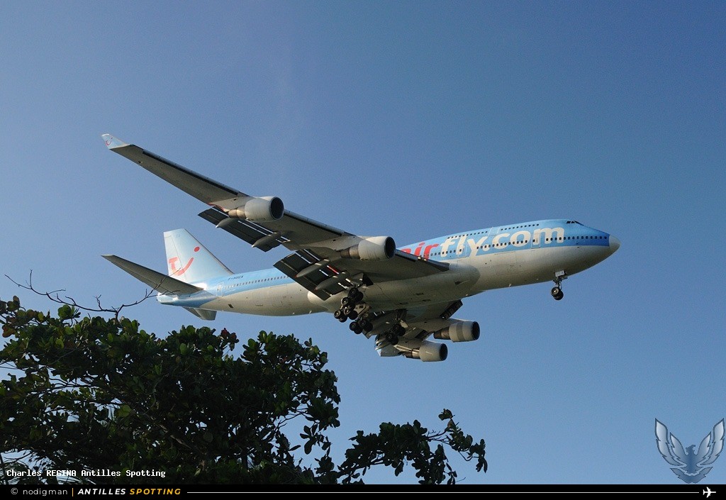 F-HSEA · Boeing 747-400, Corsairfly, Martinique – Aimé Césaire
