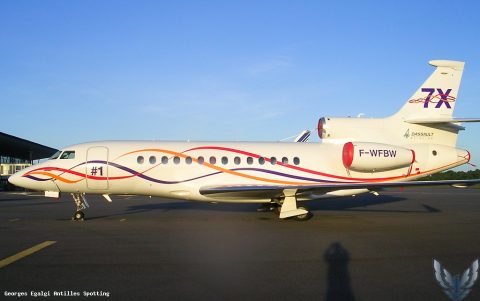 F-WFBW · Dassault Falcon 7X, Cayenne – Félix Éboué