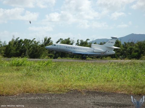 VP-BZE · Dassault Falcon 7X, Martinique – Aimé Césaire
