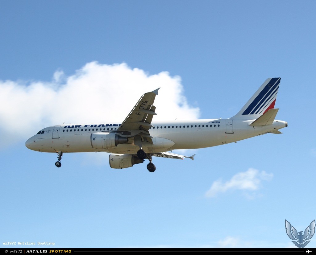 F-GKXG · Airbus A320, Air France, Martinique – Aimé Césaire