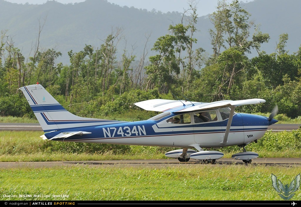 N7434N · Cessna 182 Skylane, Privé, Martinique – Aimé Césaire