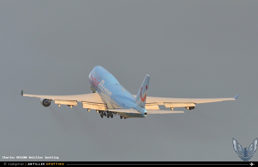 F-HLOV · Boeing 747-400, Corsairfly, Martinique – Aimé Césaire