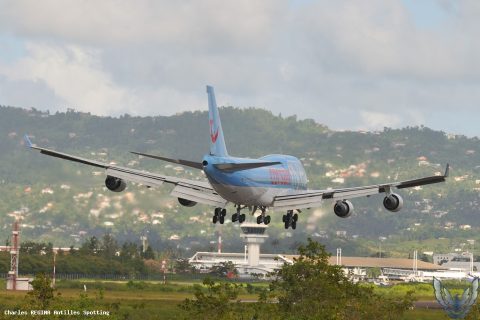 F-HSEX · Boeing 747-400, Martinique – Aimé Césaire