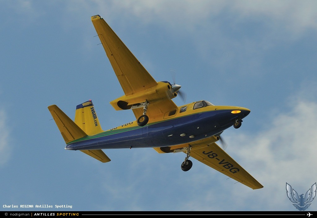 J8-VBG · Aero Commander 500S, SVG Air, Martinique – Aimé Césaire