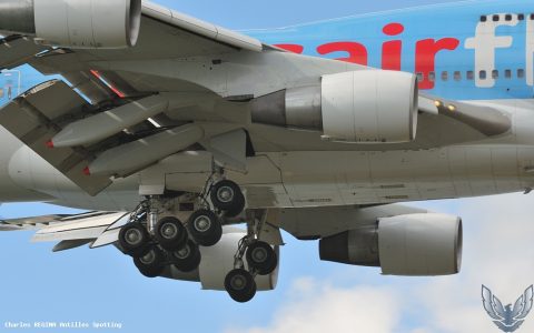 F-HSEX · Boeing 747-400, Martinique – Aimé Césaire