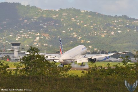 F-GSQN · Boeing 777-300ER, Martinique – Aimé Césaire