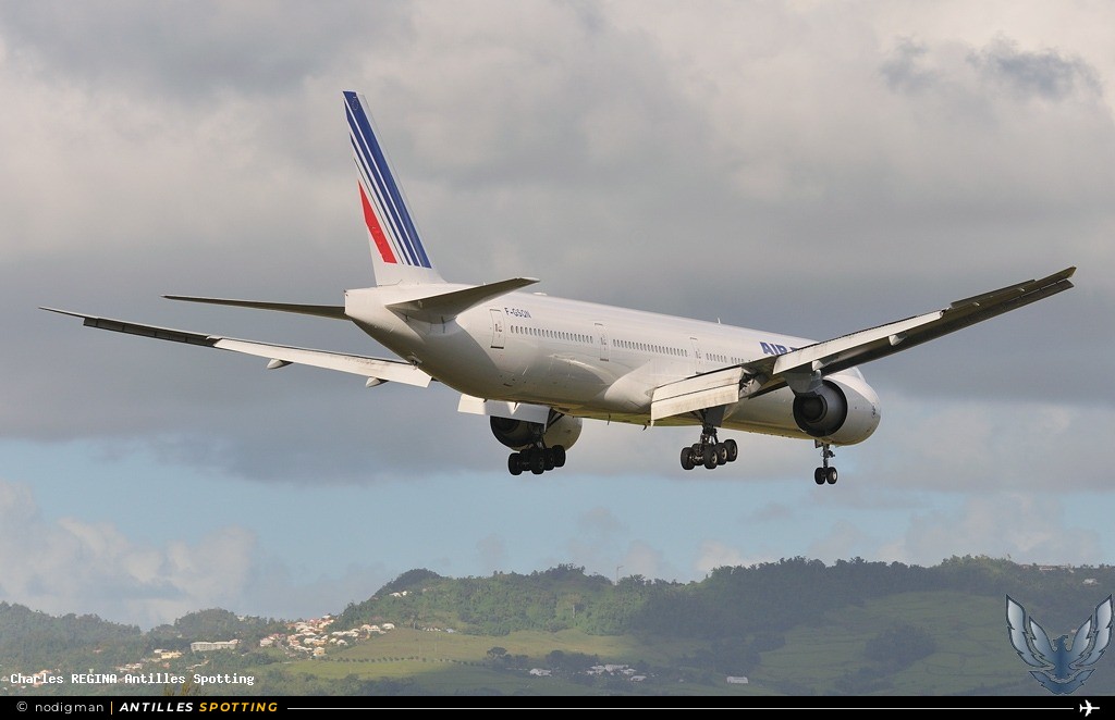 F-GSQN · Boeing 777-300ER, Air France, Martinique – Aimé Césaire
