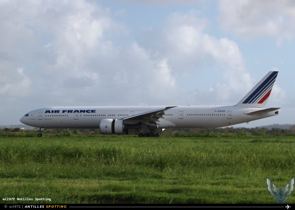 F-GSQR · Boeing 777-300ER, Air France, Martinique – Aimé Césaire