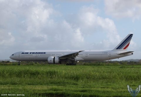 F-GSQR · Boeing 777-300ER, Martinique – Aimé Césaire