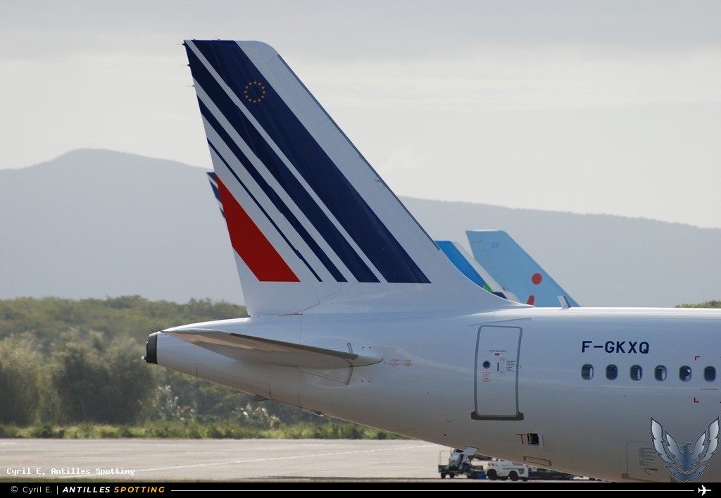 F-GKXQ · Airbus A320, Air France, Pointe-à-Pitre – Maryse Condé