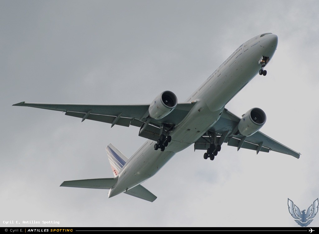 F-GSQS · Boeing 777-300ER, Air France, Pointe-à-Pitre – Maryse Condé