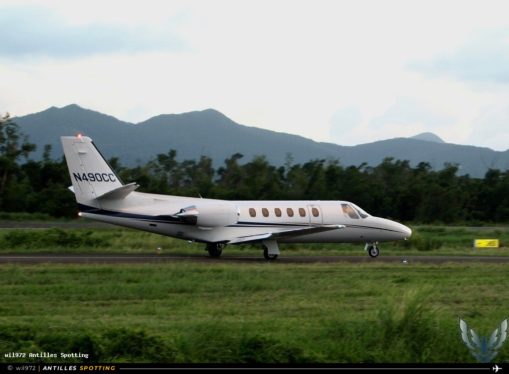 N490CC · Cessna Citation (autre), Privé, Martinique – Aimé Césaire