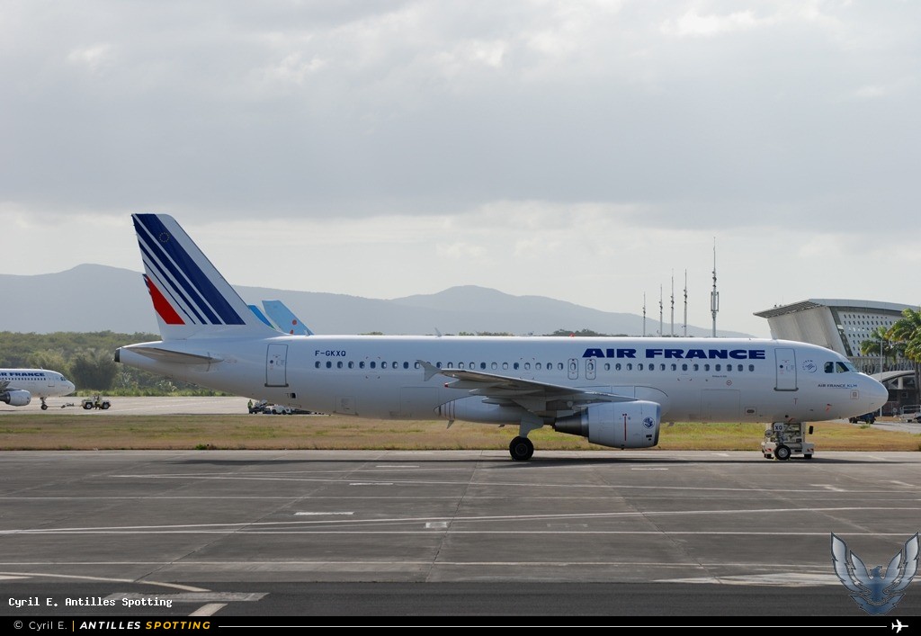 F-GKXQ · Airbus A320, Air France, Pointe-à-Pitre – Maryse Condé