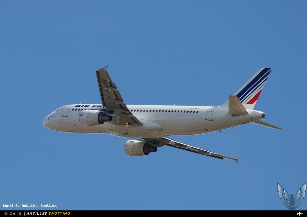 F-GKXC · Airbus A320, Air France, Pointe-à-Pitre – Maryse Condé