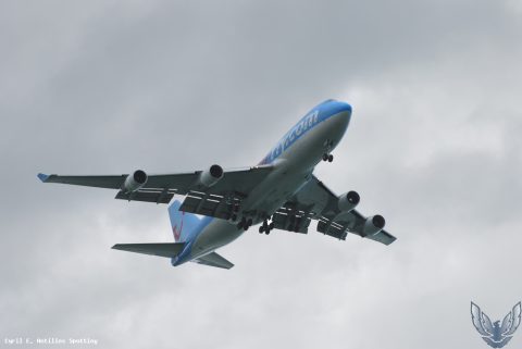 F-HLOV · Boeing 747-400, Pointe-à-Pitre – Maryse Condé