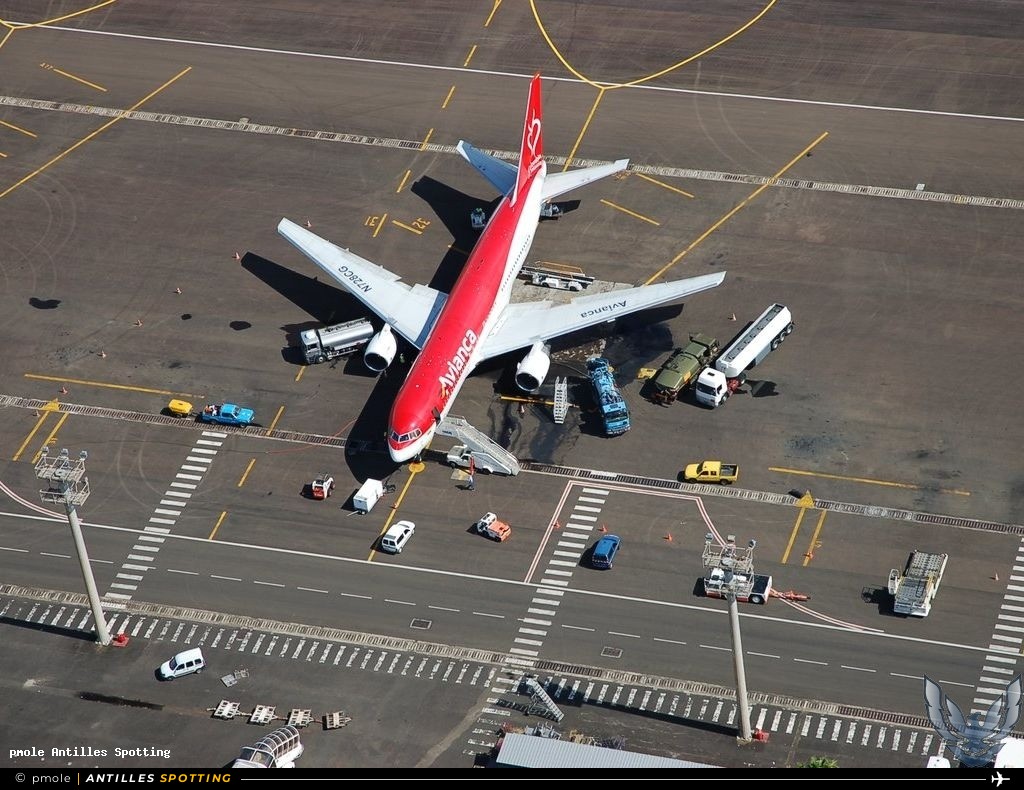 N728CG · Boeing 767-200, Avianca, Martinique – Aimé Césaire