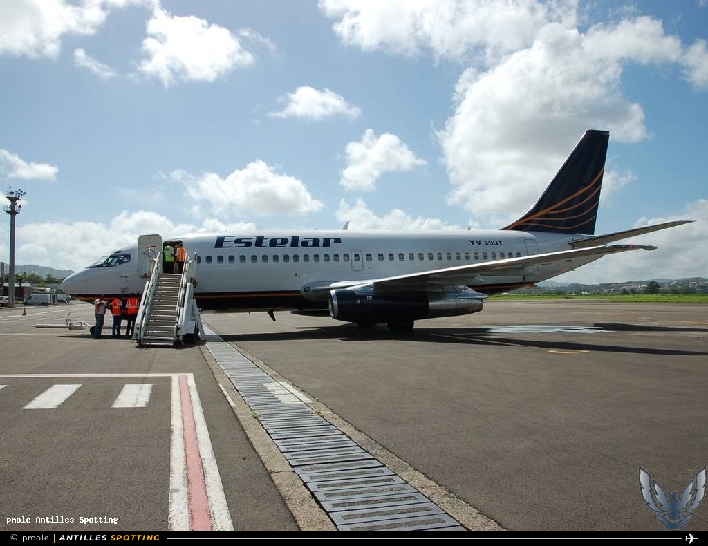 YV399T · Boeing 737-200, Estelar, Martinique – Aimé Césaire