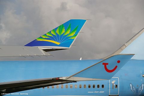 F-HSUN · Boeing 747-400, Martinique – Aimé Césaire
