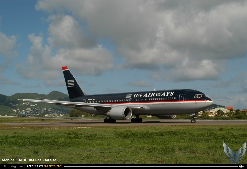 N648US · Boeing 767-200, US Airways, Sint Maarten – Princess Juliana