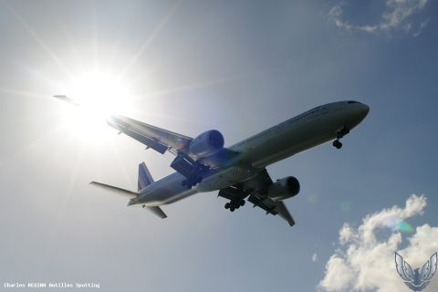 F-GSQO · Boeing 777-300ER, Martinique – Aimé Césaire