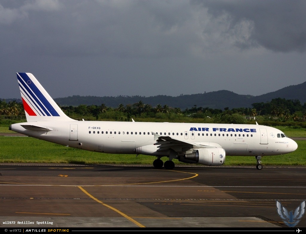 F-GKXQ · Airbus A320, Air France, Martinique – Aimé Césaire