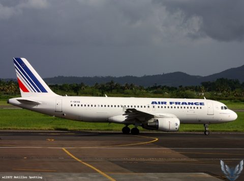 F-GKXQ · Airbus A320, Martinique – Aimé Césaire