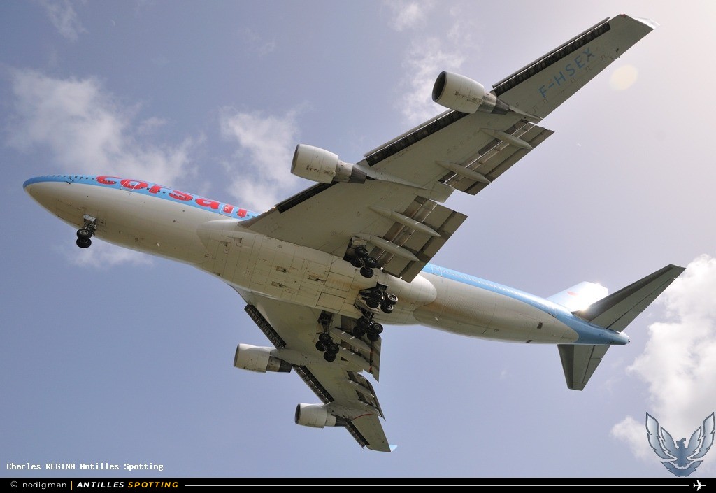 F-HSEX · Boeing 747-400, Corsairfly, Martinique – Aimé Césaire