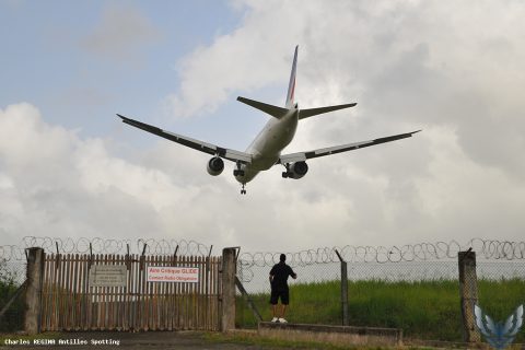 F-GSQO · Boeing 777-300ER, Martinique – Aimé Césaire