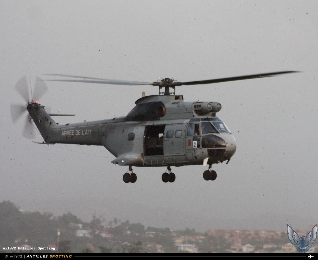 1316/AG · Aérospatiale SA330 Puma, Armée de l'Air, Martinique – Aimé Césaire