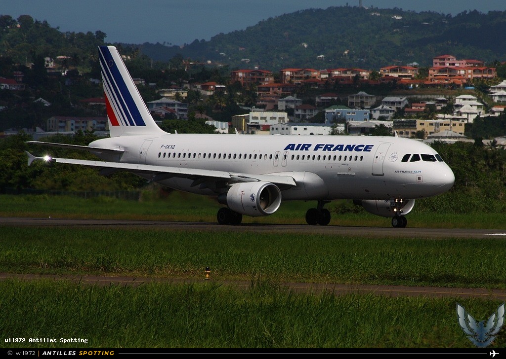 F-GKXQ · Airbus A320, Air France, Martinique – Aimé Césaire