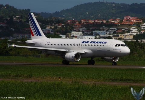 F-GKXQ · Airbus A320, Martinique – Aimé Césaire