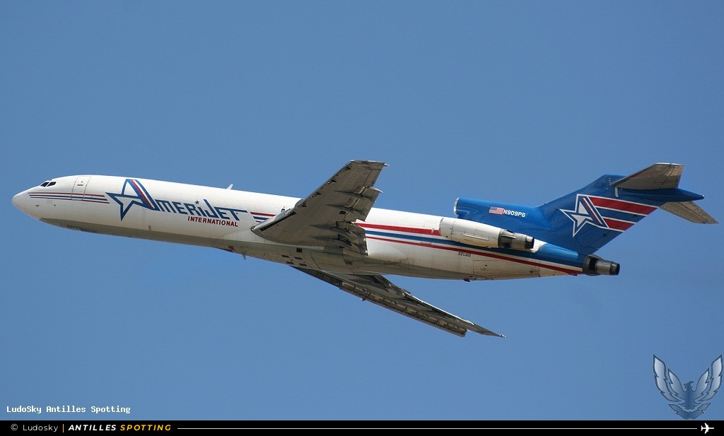 N909PG · Boeing 727-200, Amerijet International, Pointe-à-Pitre – Maryse Condé