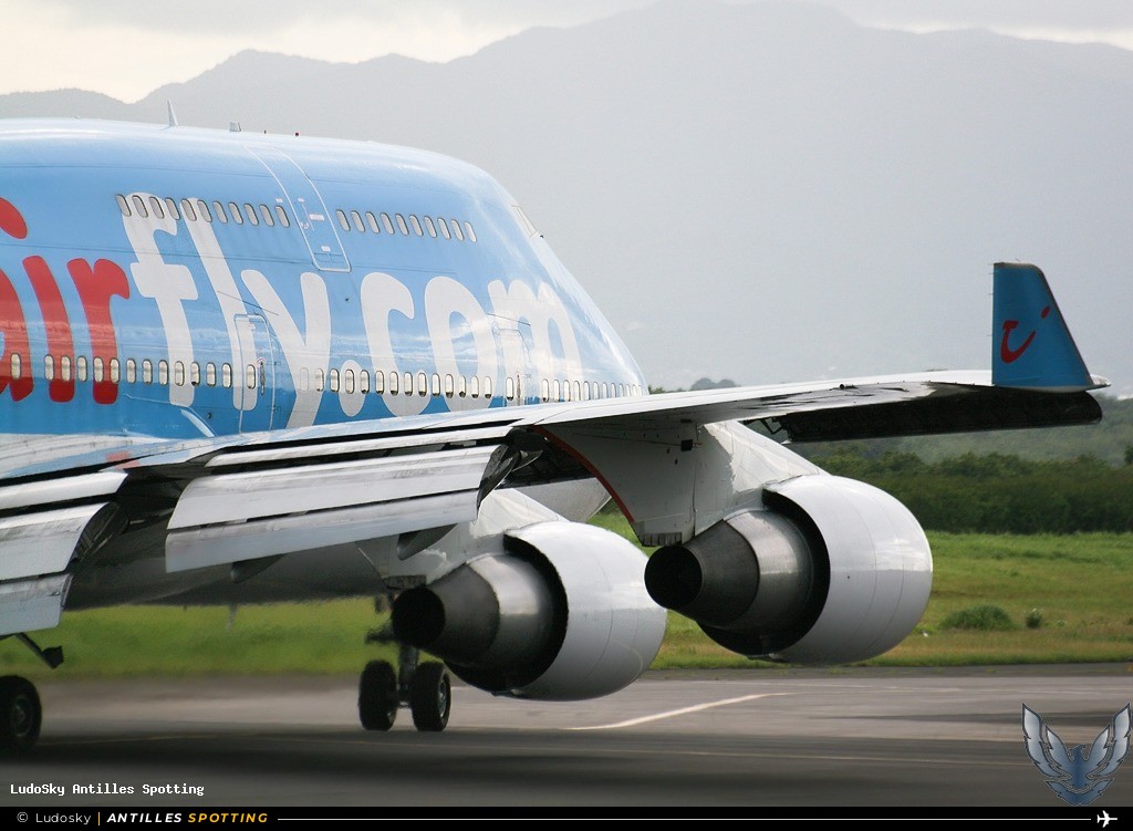 F-HSEX · Boeing 747-400, Corsairfly, Pointe-à-Pitre – Maryse Condé