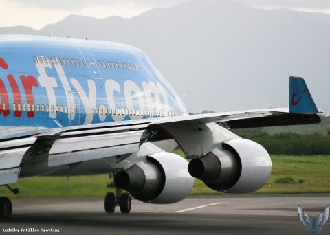 F-HSEX · Boeing 747-400, Pointe-à-Pitre – Maryse Condé