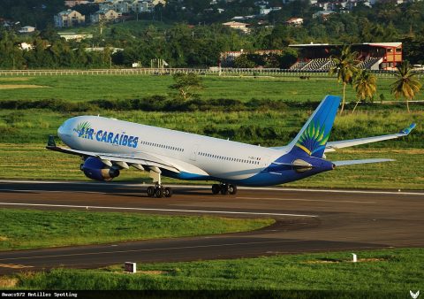 F-GSQR · Boeing 777-300ER, Martinique – Aimé Césaire