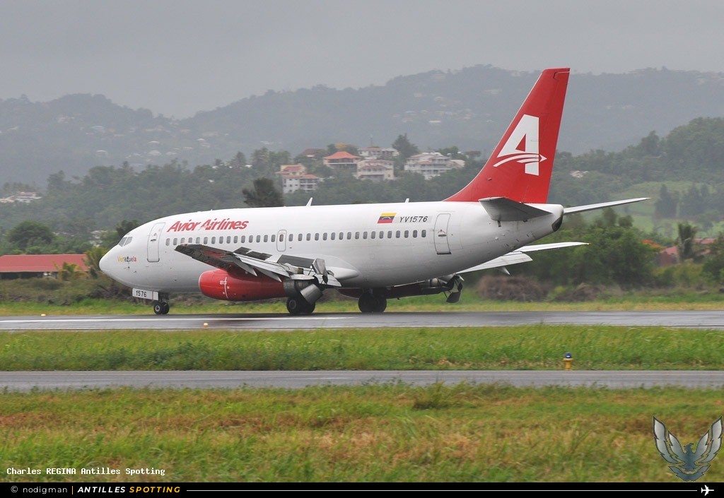 YV1576 · Boeing 737-200, Avior Airlines, Martinique – Aimé Césaire