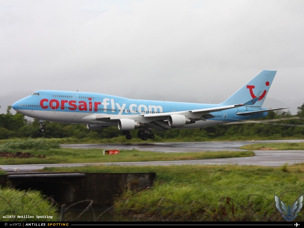 F-HSUN · Boeing 747-400, Corsairfly, Martinique – Aimé Césaire