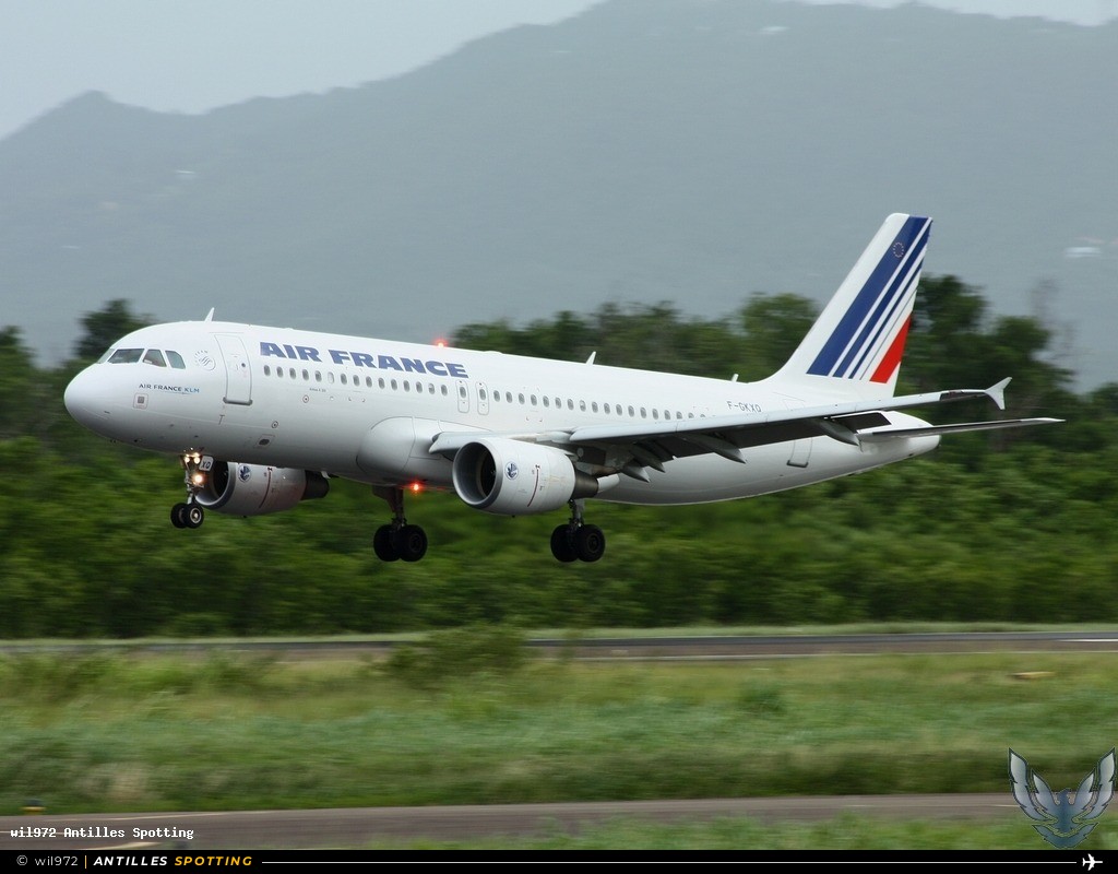 F-GKXQ · Airbus A320, Air France, Martinique – Aimé Césaire