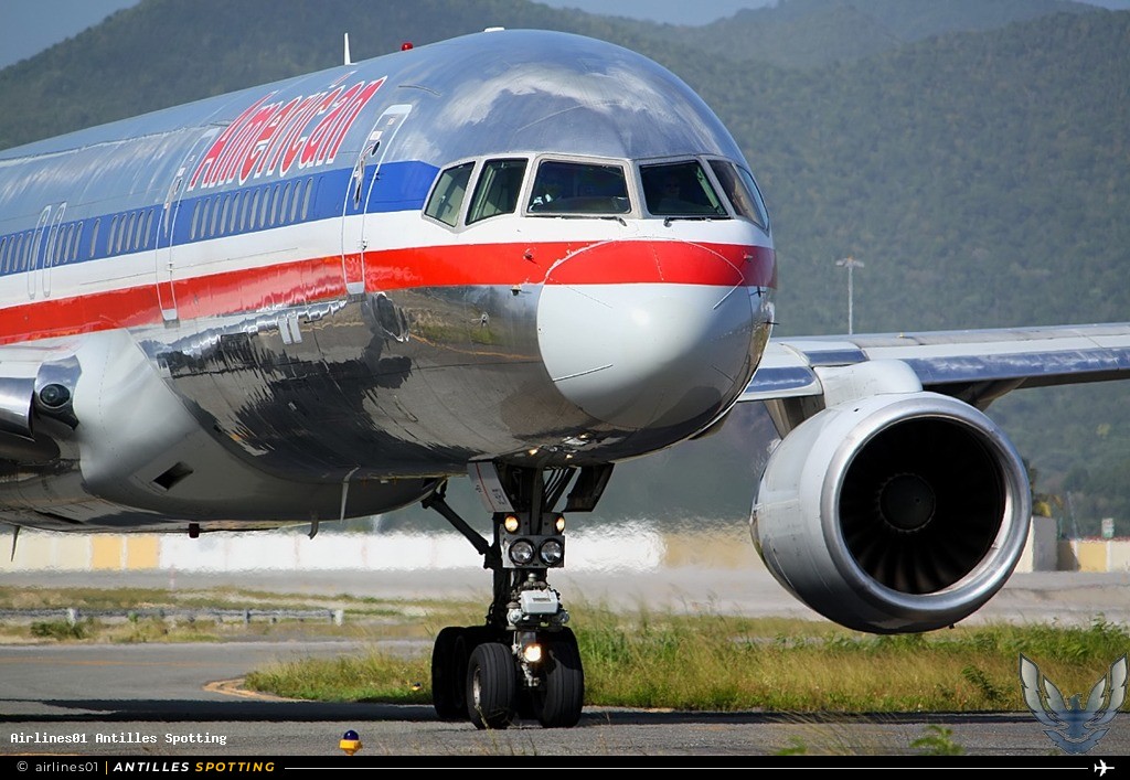 N187AN · Boeing 757-200, American Airlines, Sint Maarten – Princess Juliana
