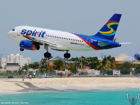 N504NK · Airbus A319, Sint Maarten – Princess Juliana