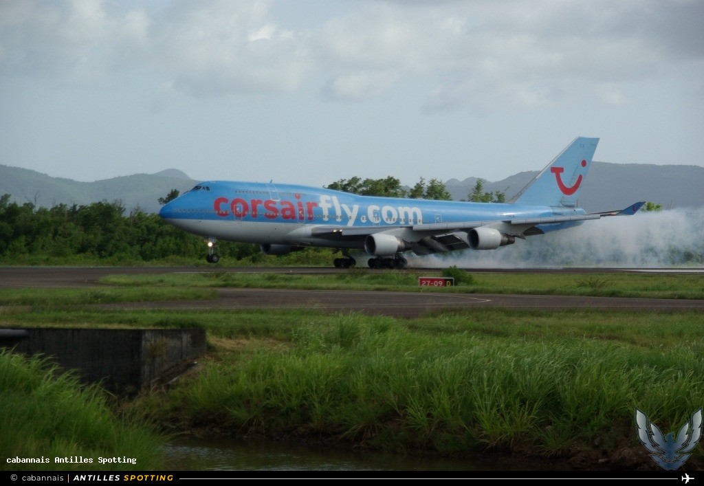 F-HSEA · Boeing 747-400, Corsairfly, Martinique – Aimé Césaire
