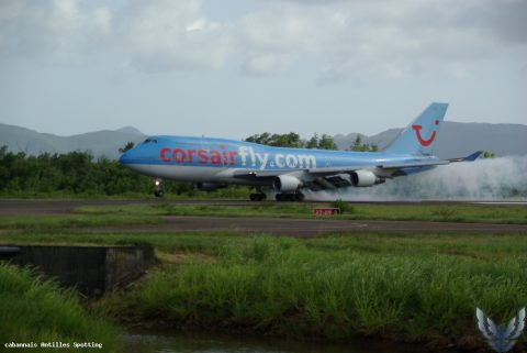 F-HSEA · Boeing 747-400, Martinique – Aimé Césaire