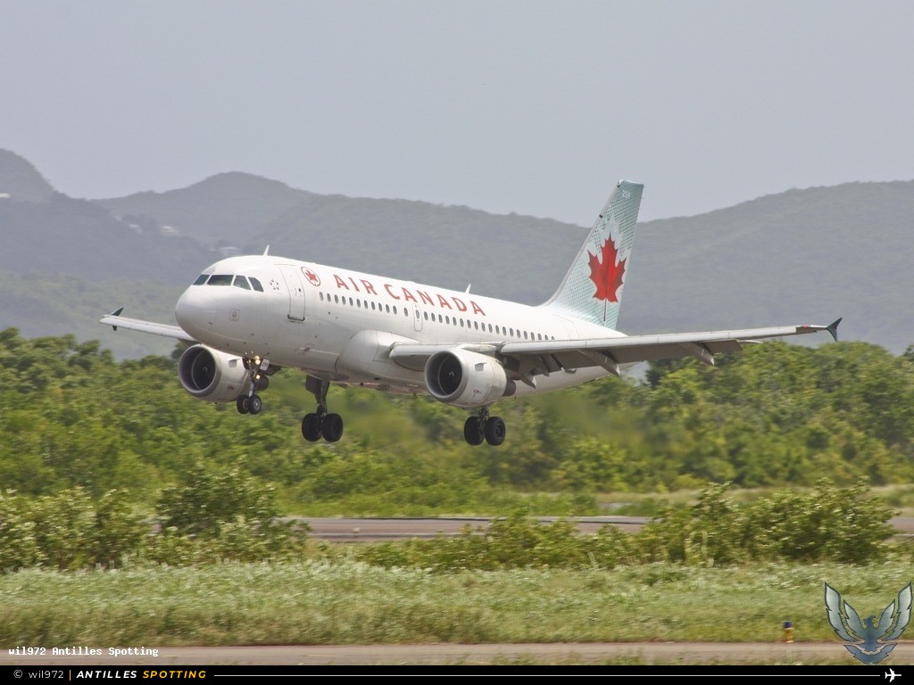 C-FYJP · Airbus A319, Air Canada, Martinique – Aimé Césaire
